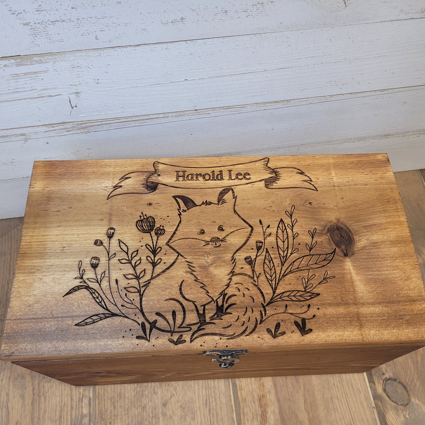 Child Keepsake box | Memory Box | Personalized Rustic Wooden Box