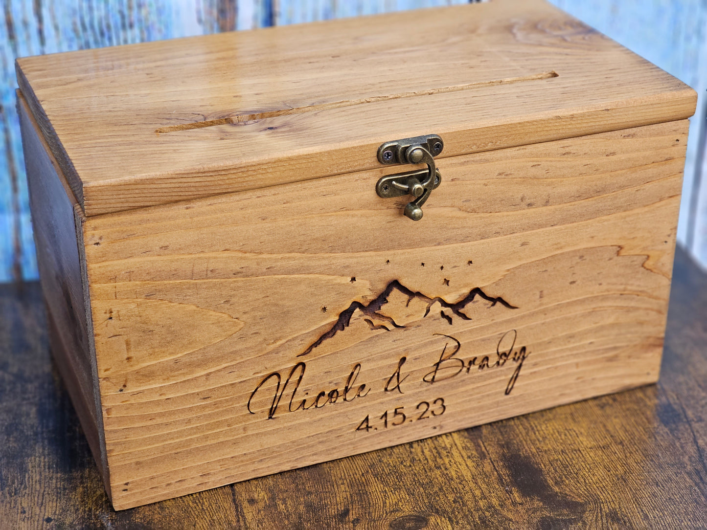 Card Box Wedding Card Holder Wooden Wedding Card Box Rustic Wedding card box