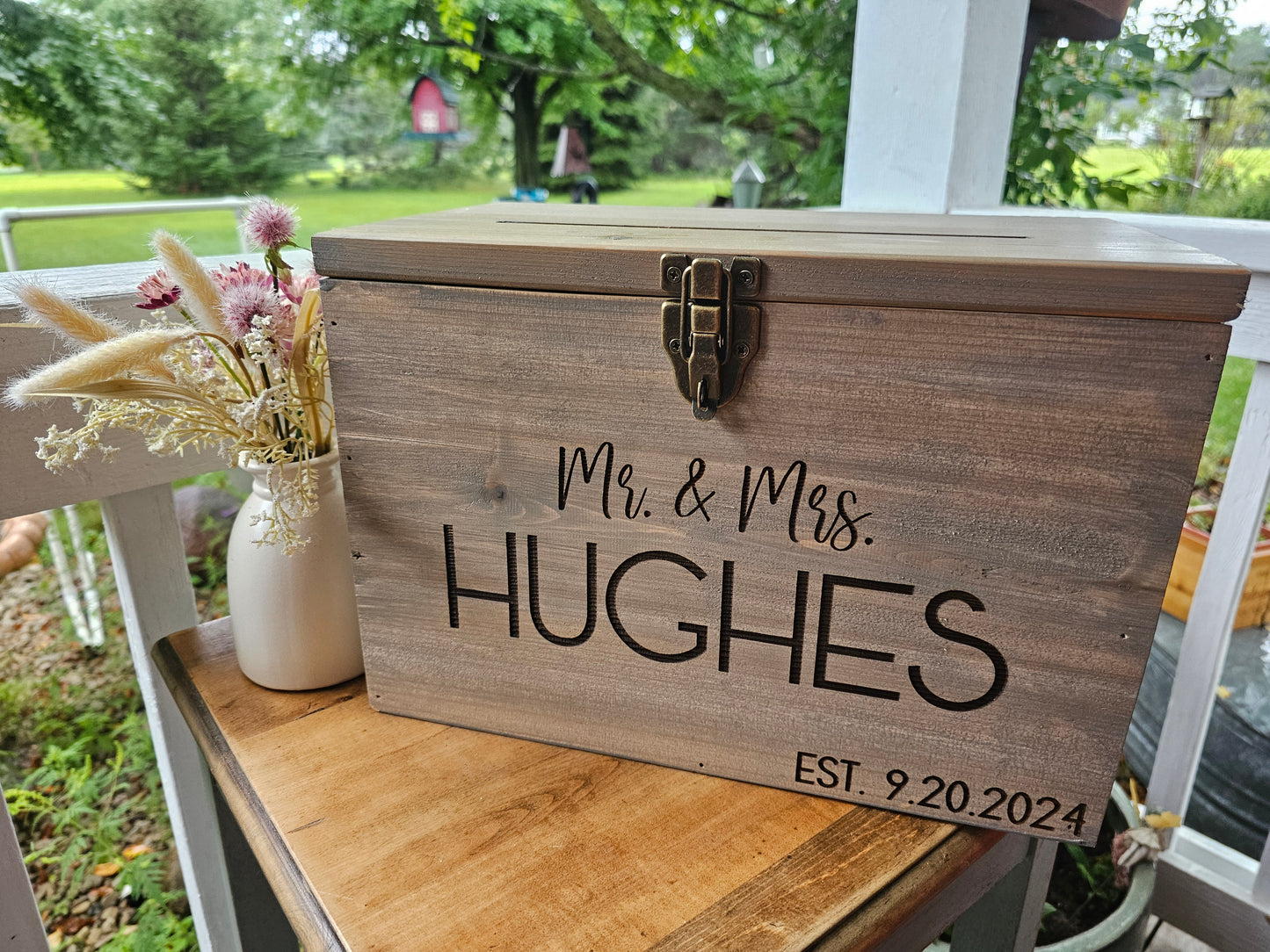 Card Box, Wedding Card box, Barn Wedding Decor