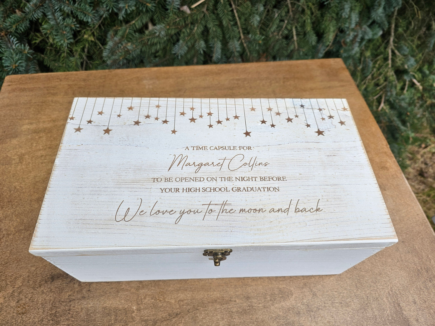 Personalized Keepsake Boxes, Wooden Memory Box, Time capsule box, Newborn Keepsake Box