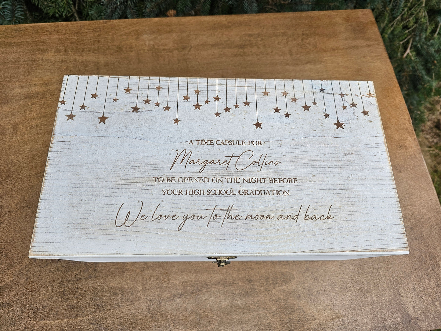 Personalized Keepsake Boxes, Wooden Memory Box, Time capsule box, Newborn Keepsake Box