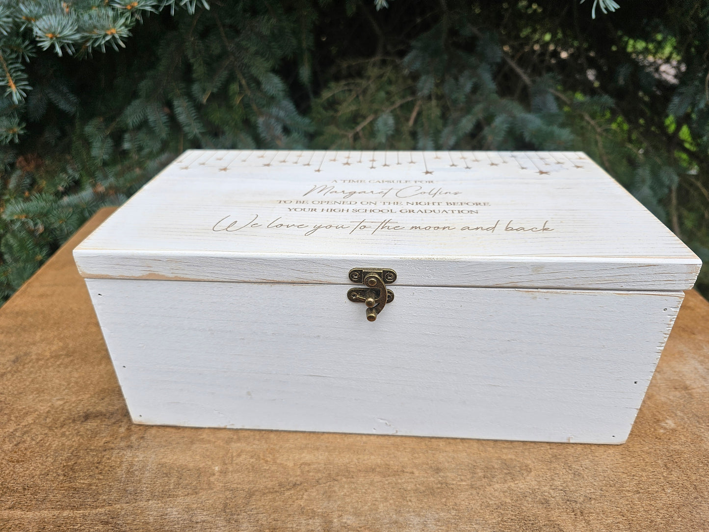 Personalized Keepsake Boxes, Wooden Memory Box, Time capsule box, Newborn Keepsake Box