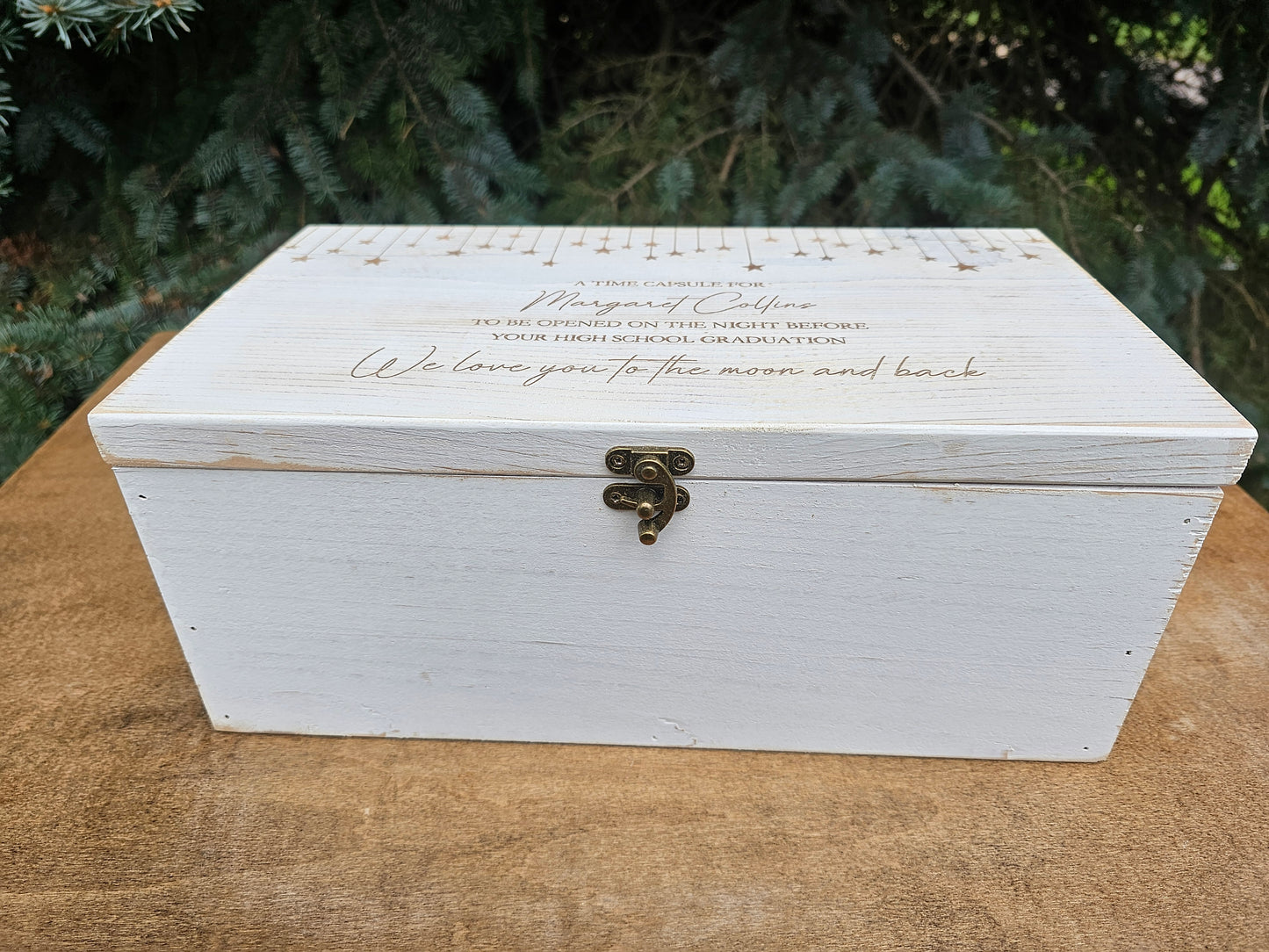 Personalized Keepsake Boxes, Wooden Memory Box, Time capsule box, Newborn Keepsake Box