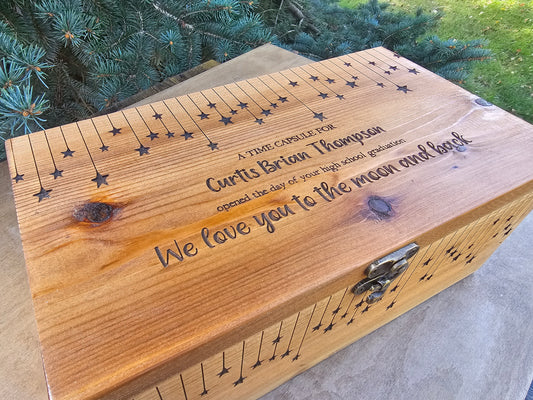 Personalized Keepsake Boxes, Wooden Memory Box, Time capsule box, Newborn Keepsake Box