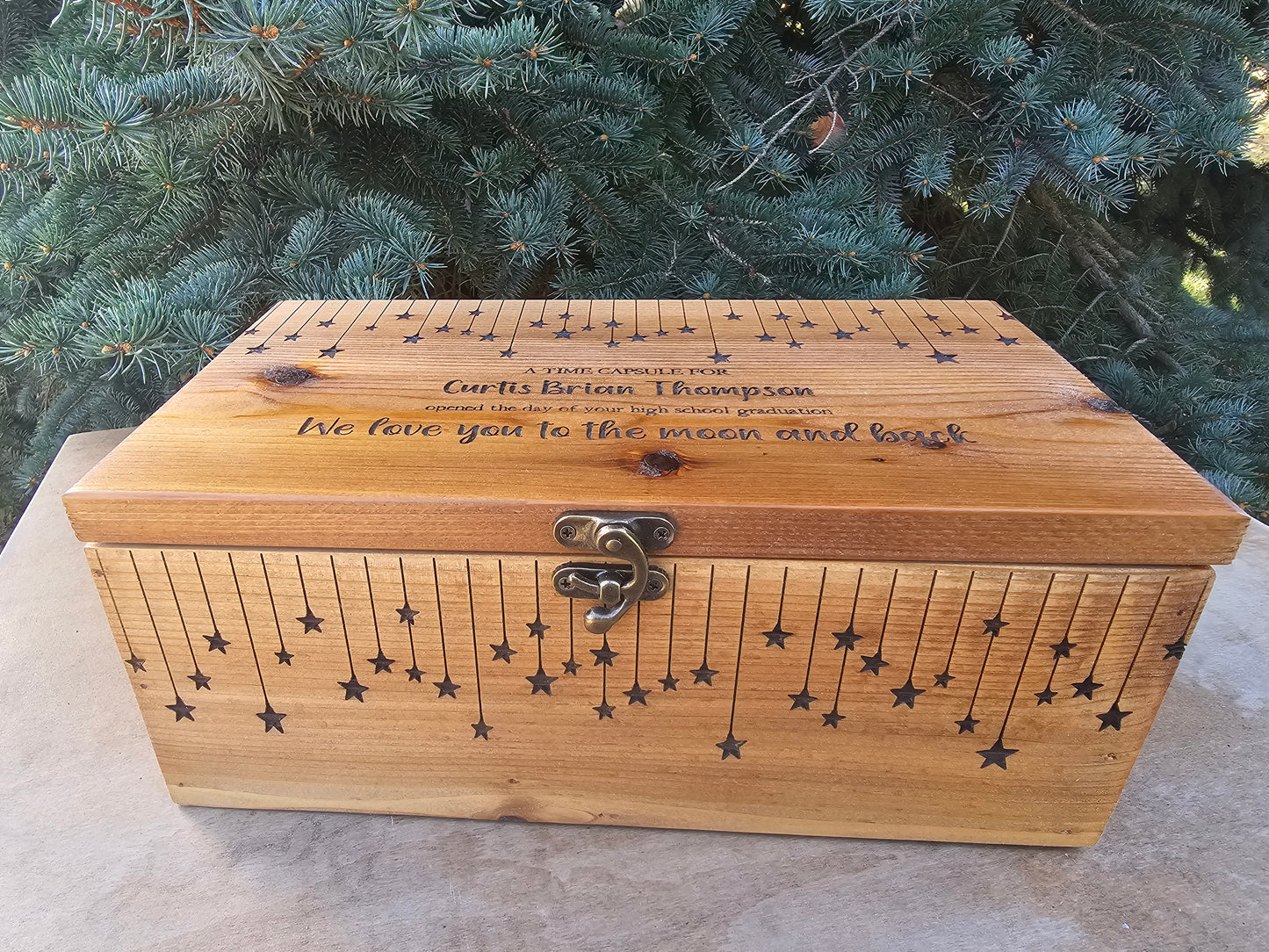 Personalized Keepsake Boxes, Wooden Memory Box, Time capsule box, Newborn Keepsake Box
