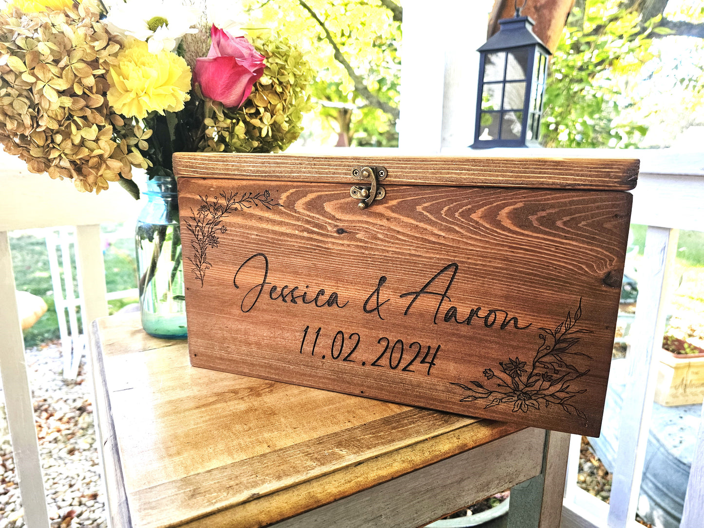 Card Box Wedding Card Holder Wooden Wedding Card Box Rustic Wedding card box