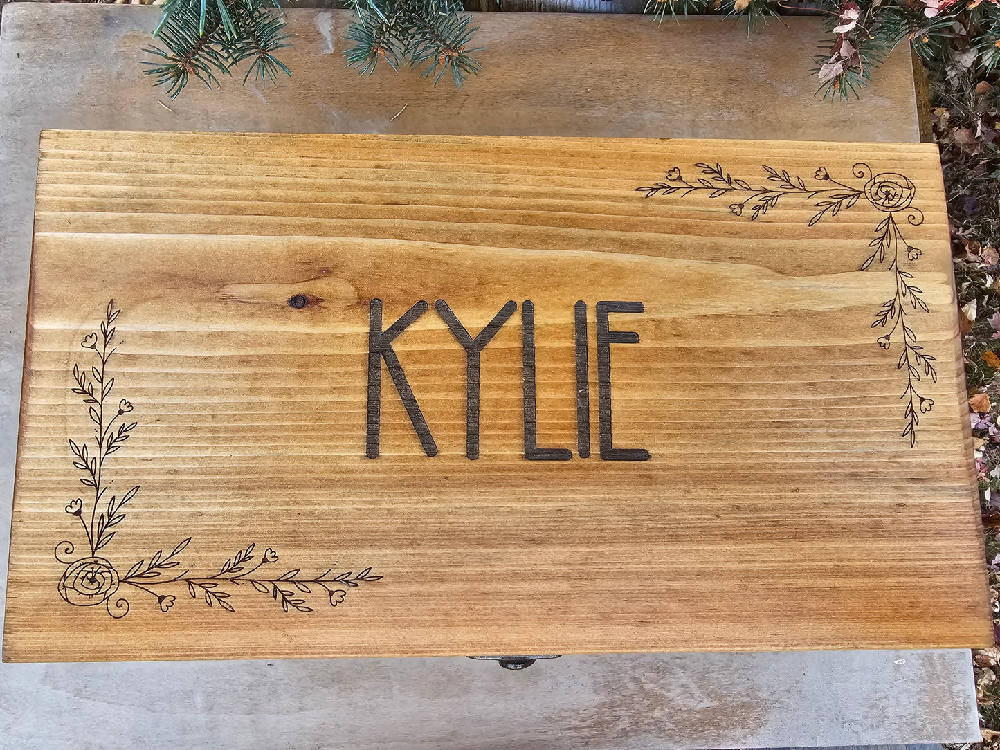 Personalized Keepsake Boxes, Wooden Memory Box, Time capsule box, Newborn Keepsake Box