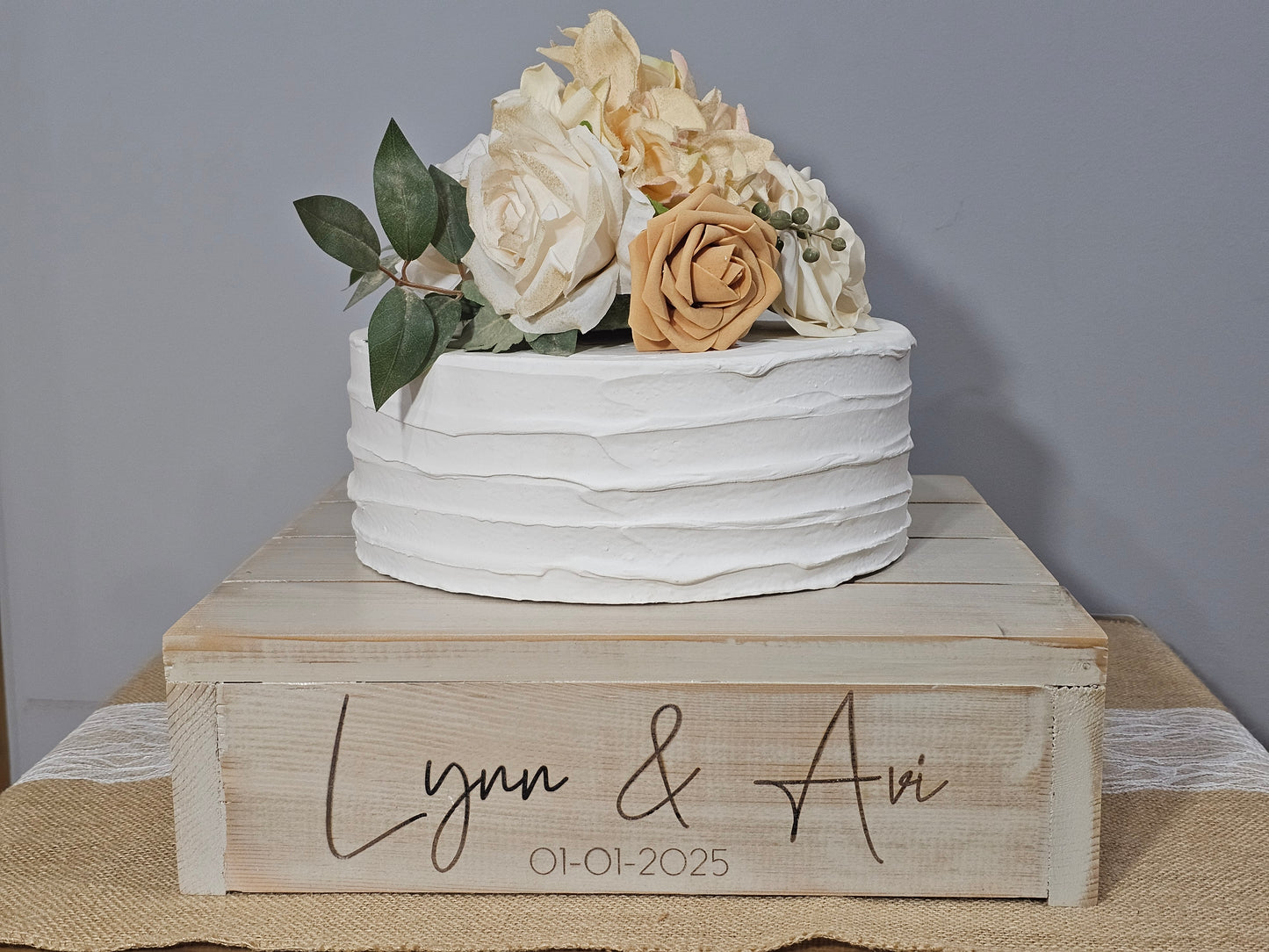 Personalized Cake Stand • Rustic Wedding Cake Stand • Wooden Cake Stand