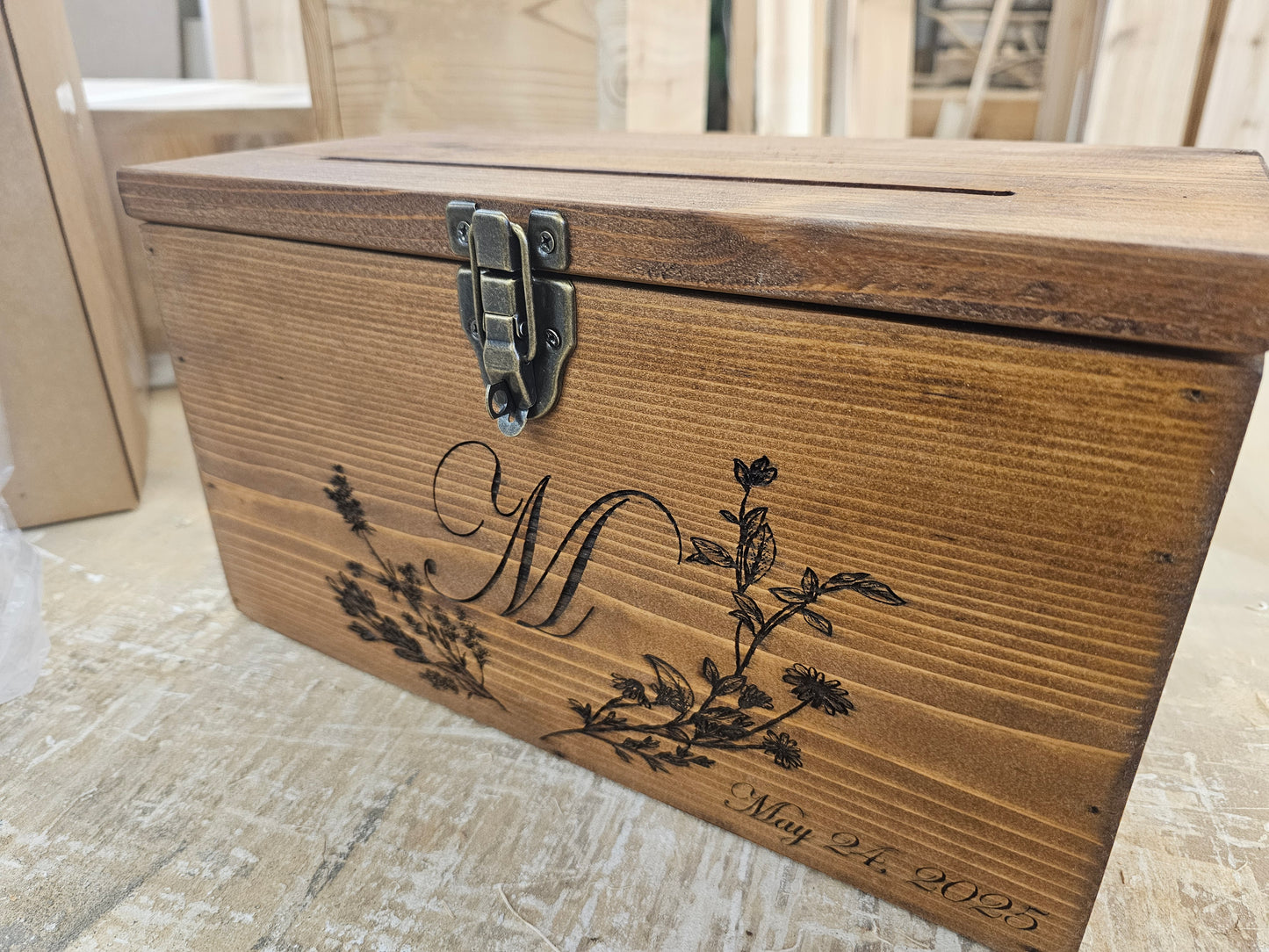 Card Box Wedding Card Holder Wooden Wedding Card Box Rustic Wedding card box