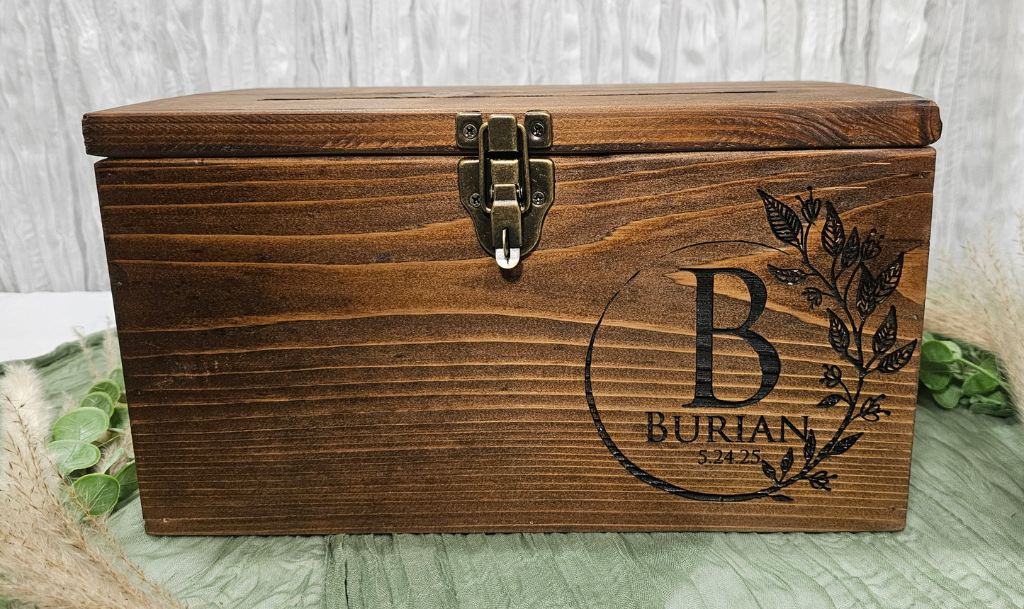 Card Box, Wedding Card box with a slot, Barn Wedding Decor