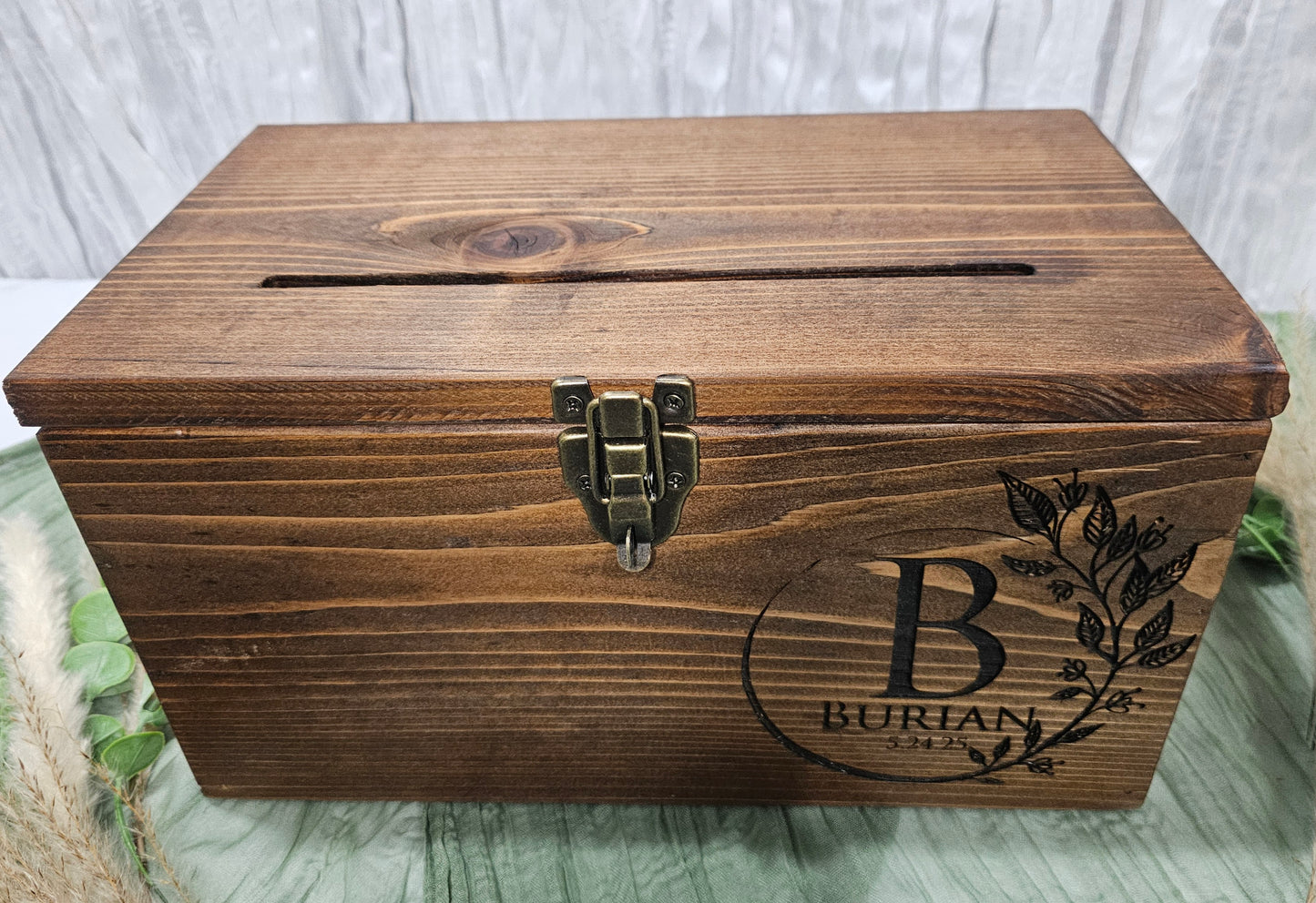 Card Box, Wedding Card box with a slot, Barn Wedding Decor