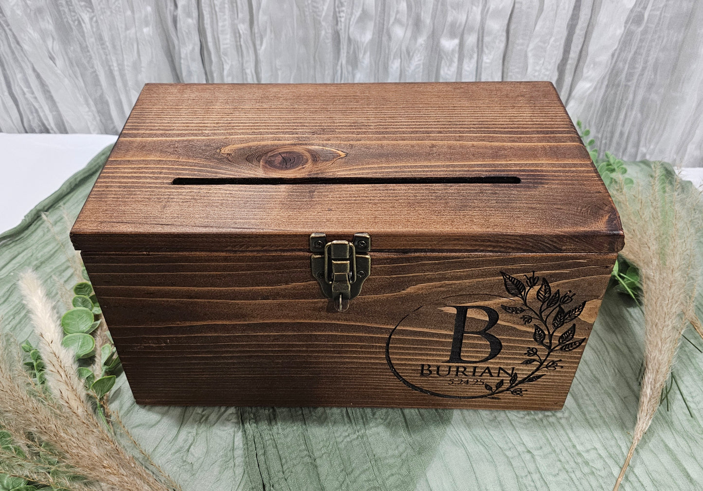 Card Box, Wedding Card box with a slot, Barn Wedding Decor