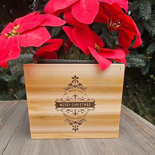 Poinsettia Flower box / Christmas box