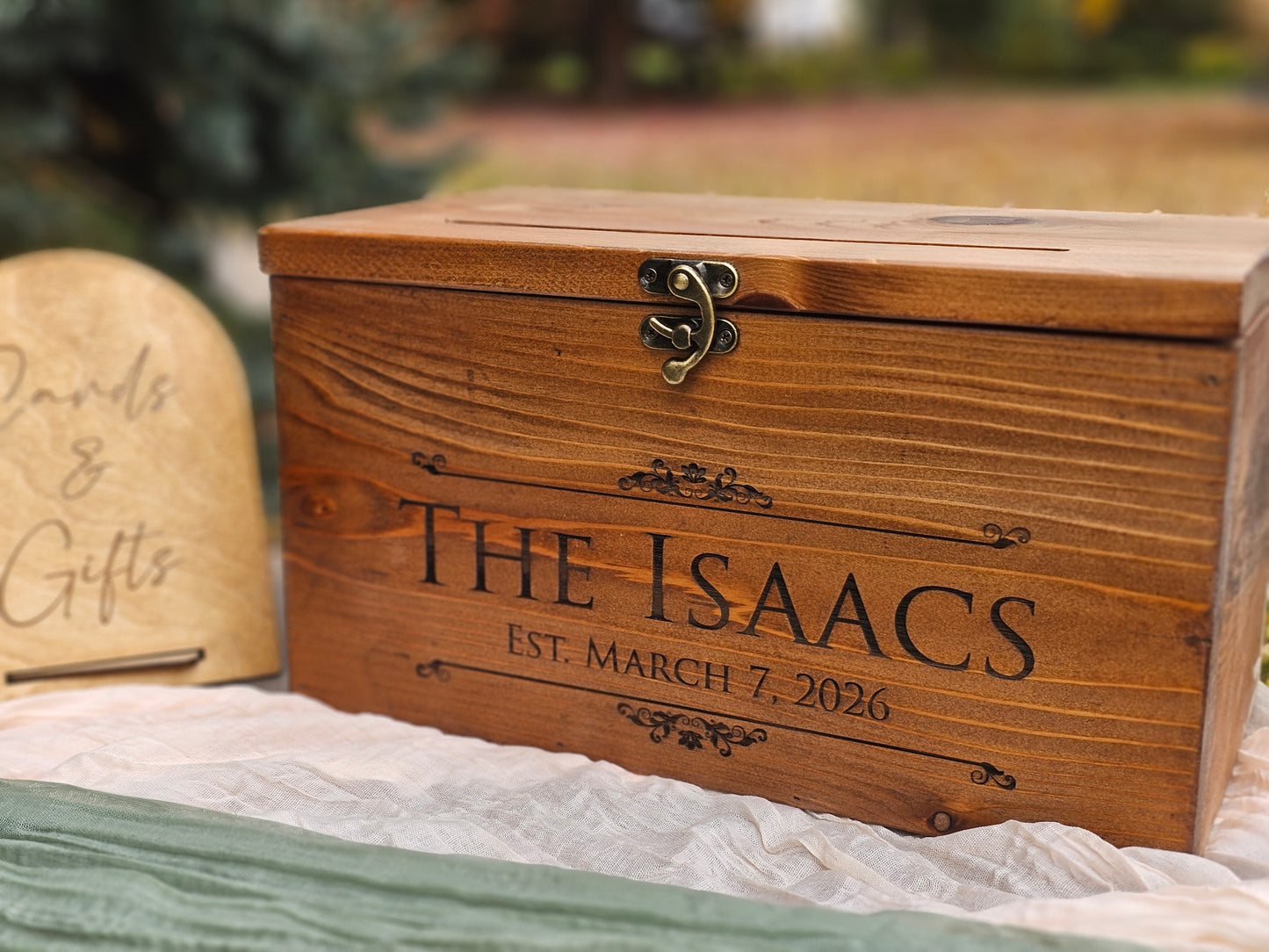 Card Box, Wedding Card box with a slot, Barn Wedding Decor