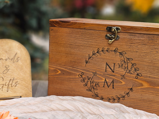 Card Box, Wedding Card box with a slot, Barn Wedding Decor