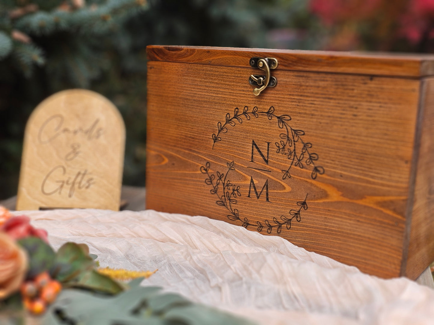 Card Box, Wedding Card box with a slot, Barn Wedding Decor