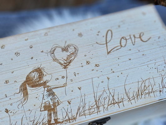 Girl Personalized Keepsake Boxes, Memory box, Newborn Keepsake Box