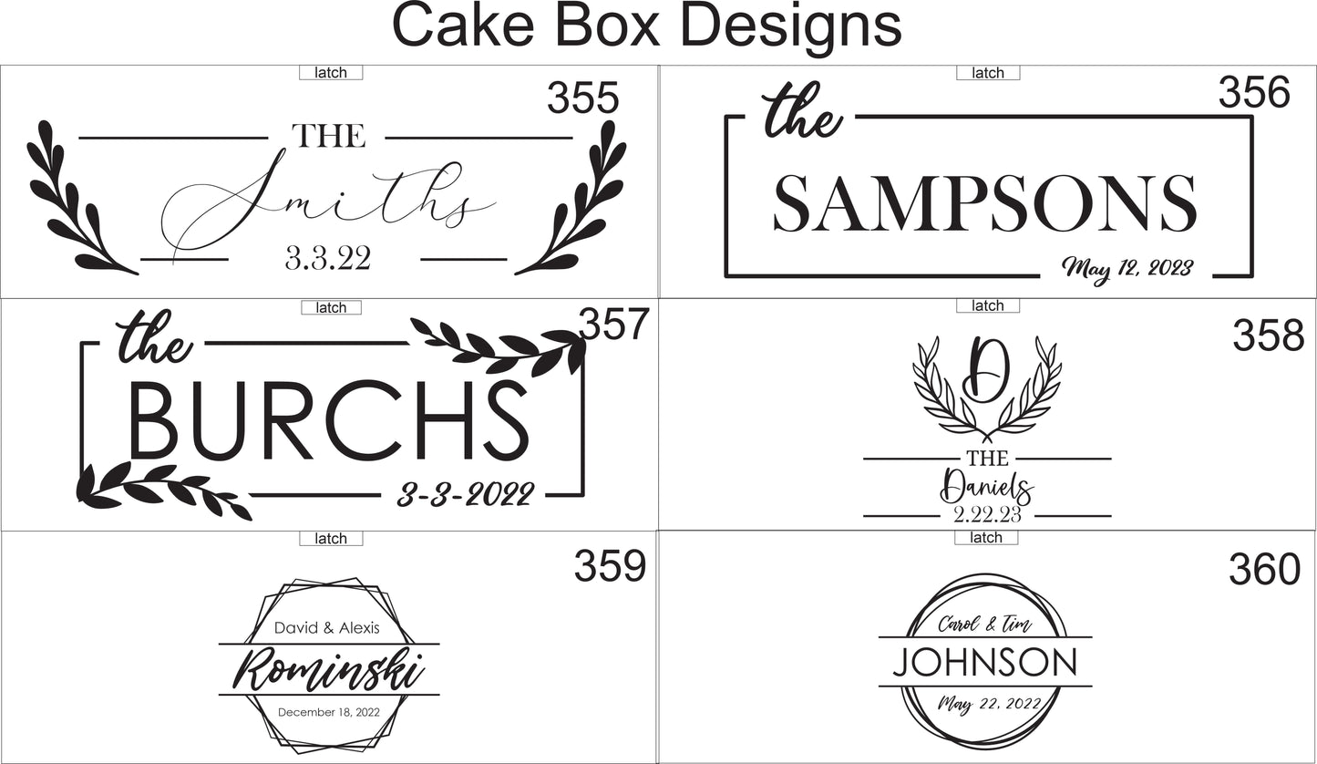 Cake Stand Keepsake Box 14"x14"x6"