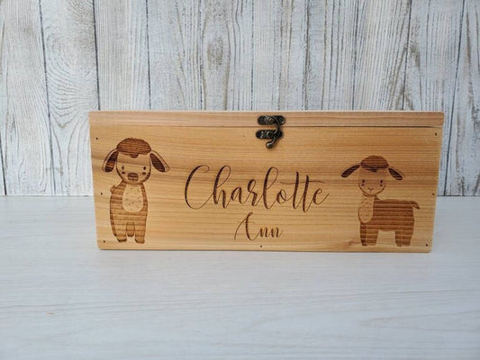 Personalized Keepsake Boxes, Wooden Memory Box, Time capsule box, Baby Keepsake Box, Children's Memory Box