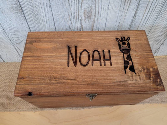 Personalized Keepsake Boxes for Babies, Wooden Memory Box, Time capsule box, Baby Keepsake Box, Children's Memory Box