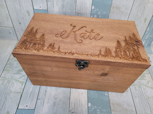 Personalized Keepsake Boxes for Babies, Wooden Memory Box, Time capsule box, Baby Keepsake Box, Children's Memory Box