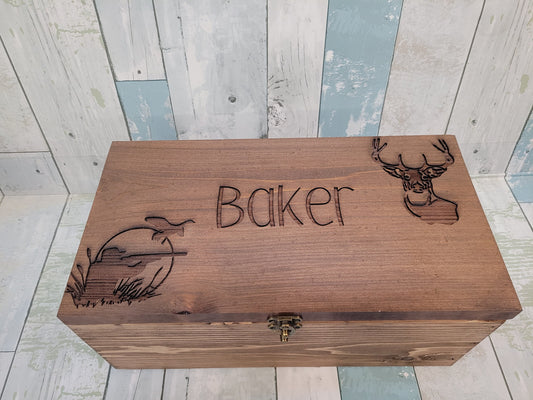 Personalized Keepsake Boxes for Babies, Wooden Memory Box, Time capsule box, Baby Keepsake Box, Children's Memory Box