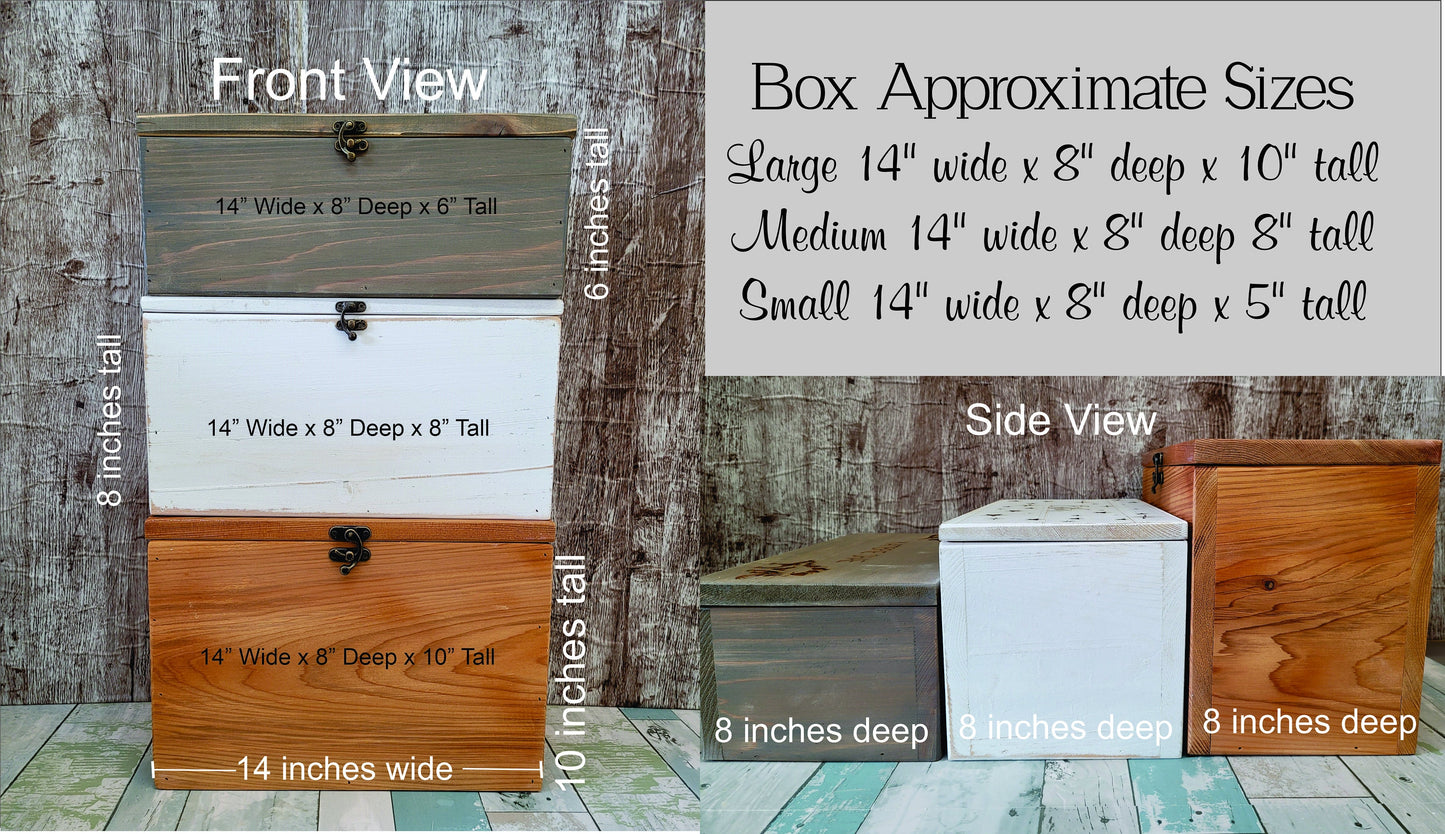 Wooden Memory Box, Time capsule box, Baby Keepsake Box, Children's Memory Box, Personalized Keepsake Boxes for Babies
