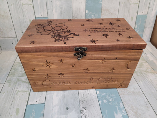 Personalized Keepsake Boxes for Babies, Wooden Memory Box, Time capsule box, Baby Keepsake Box, Children's Memory Box