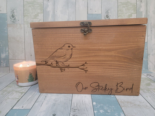 Personalized Keepsake Boxes for Babies, Wooden Memory Box, Time capsule box, Baby Keepsake Box, Children's Memory Box