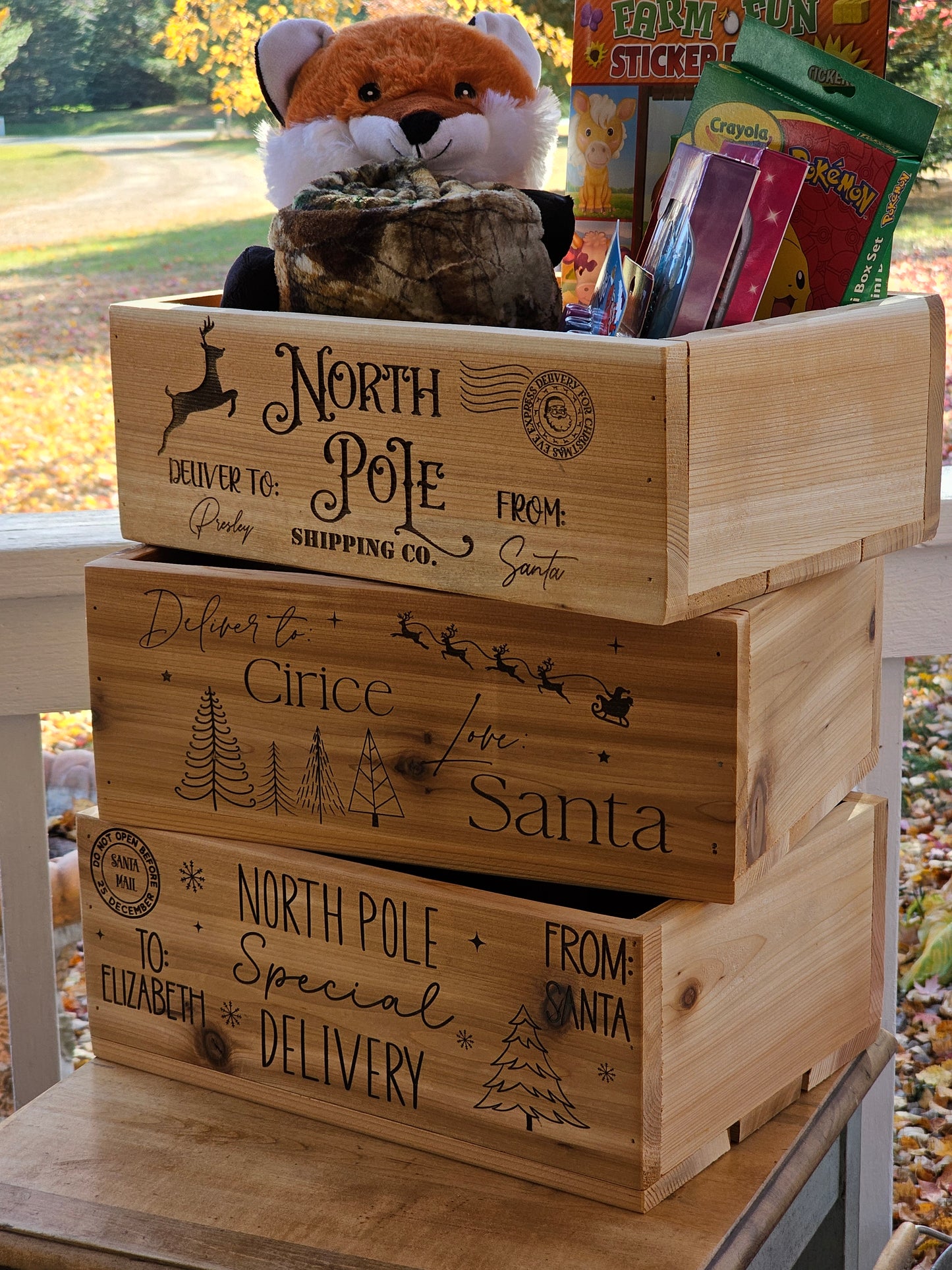 Christmas Eve Gift Crate - Holiday Gift Box