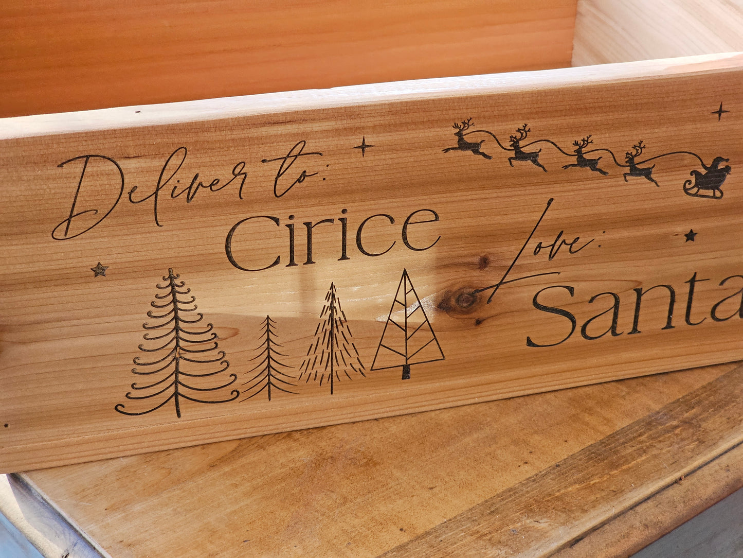 Personalized Christmas Eve Gift Crate - Holiday Gift Box