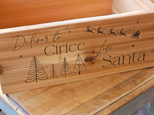 Personalized Christmas Eve Gift Crate - Holiday Gift Box