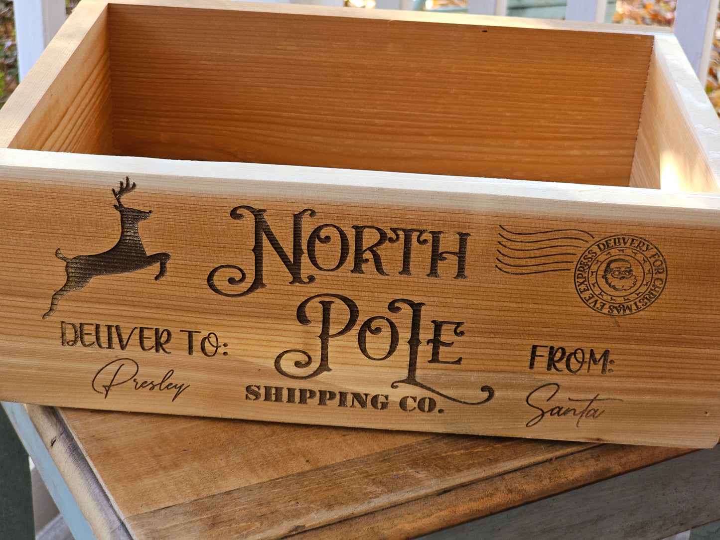 Personalized Christmas Eve Gift Crate - Holiday Gift Box