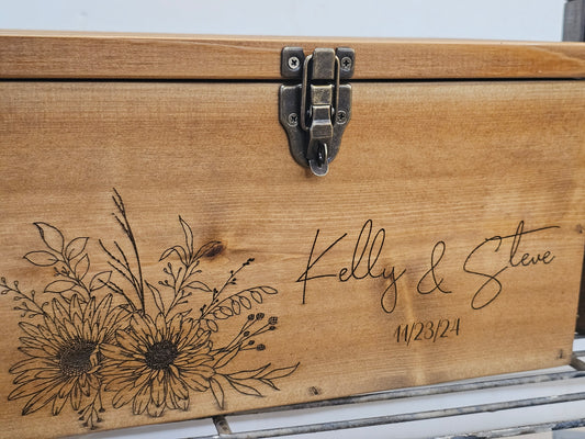 Card Box for a Wedding |  Rustic Wedding Card Box  | Wedding card box