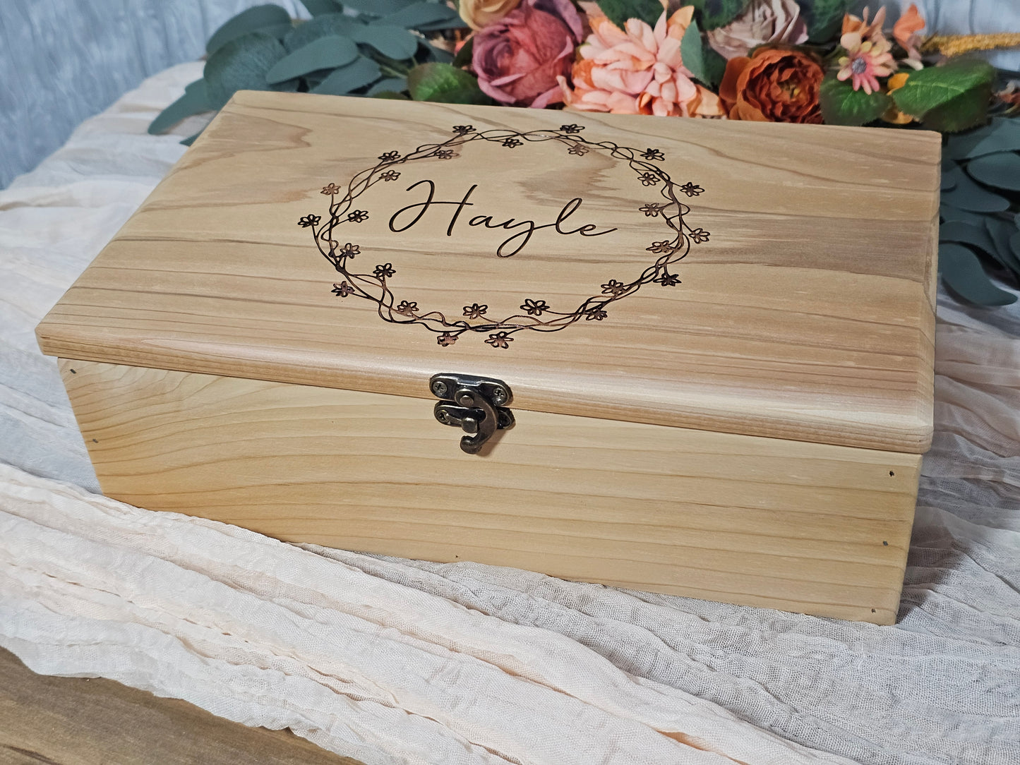 Bridesmaid, Maid of Honor, Flower Girl Keepsake Box