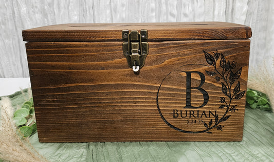 Card Box,  Wedding Card box with a slot,  Barn Wedding Decor
