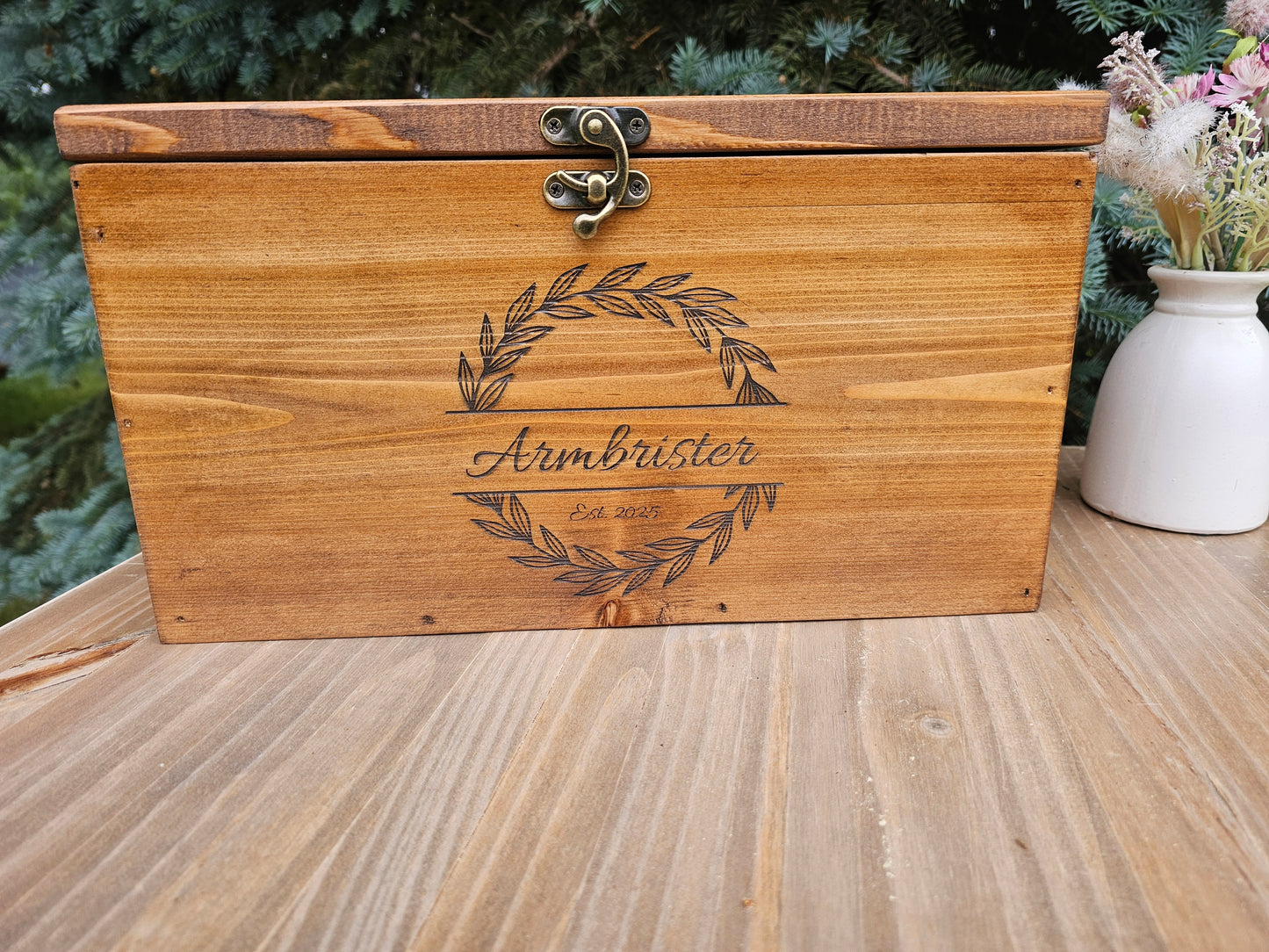 Card Box,  Wedding Card box with a slot,  Barn Wedding Decor