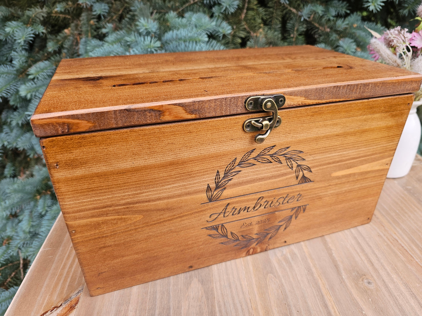 Card Box,  Wedding Card box with a slot,  Barn Wedding Decor