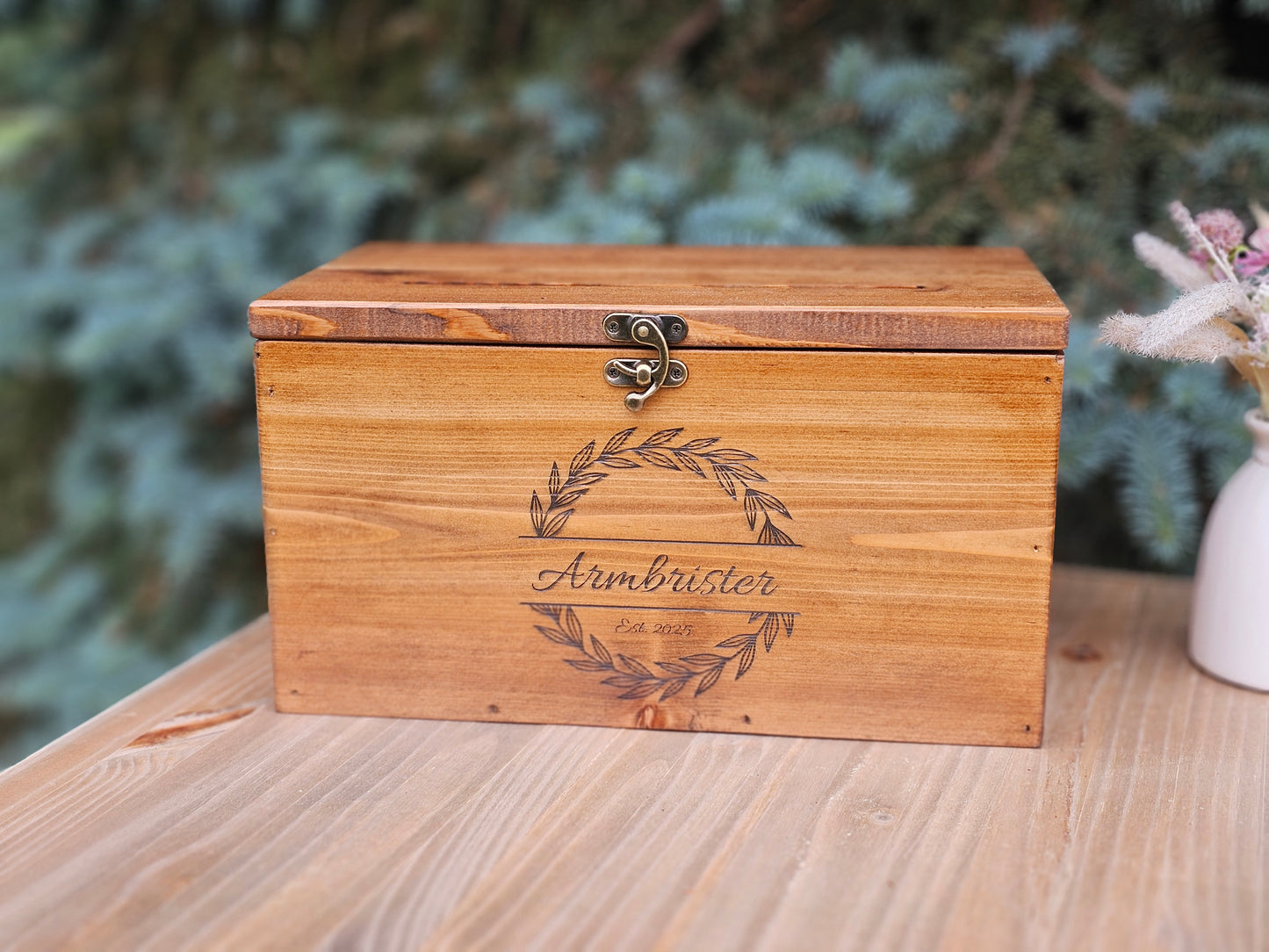 Card Box,  Wedding Card box with a slot,  Barn Wedding Decor