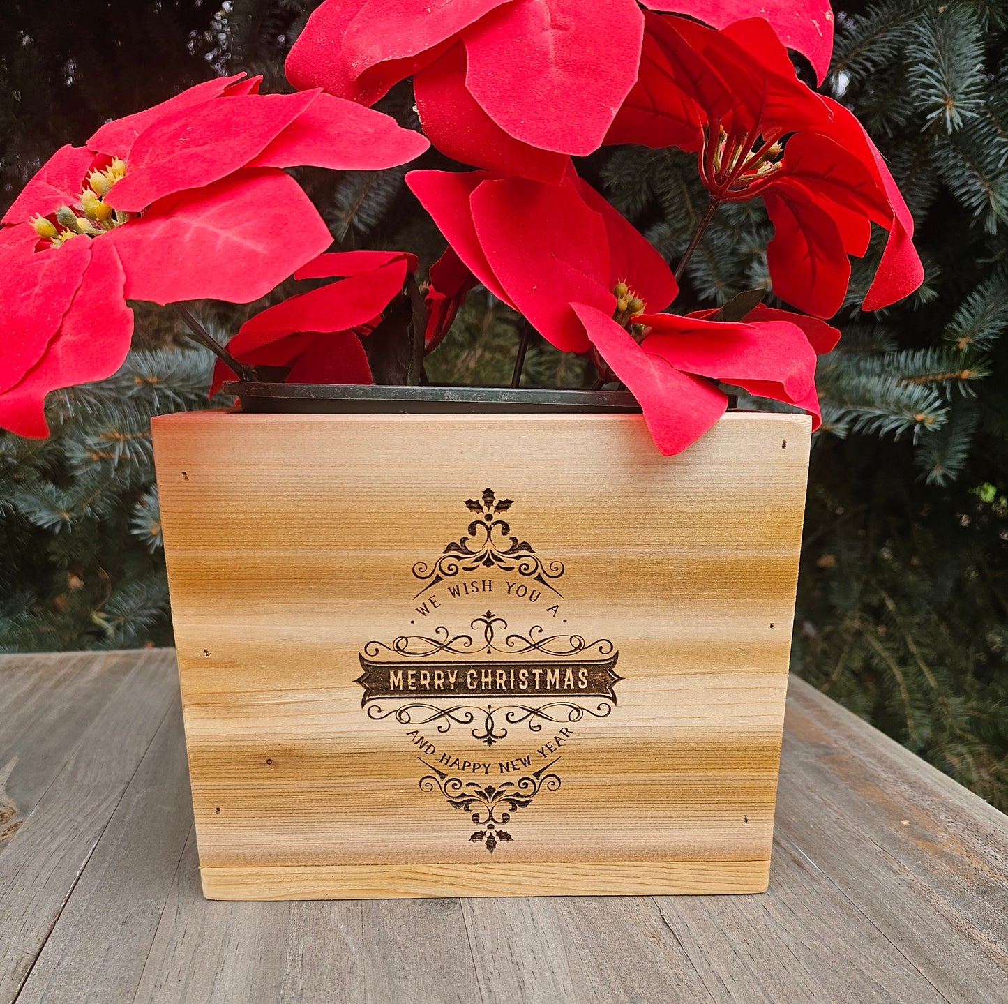 Poinsettia Flower box / Christmas box