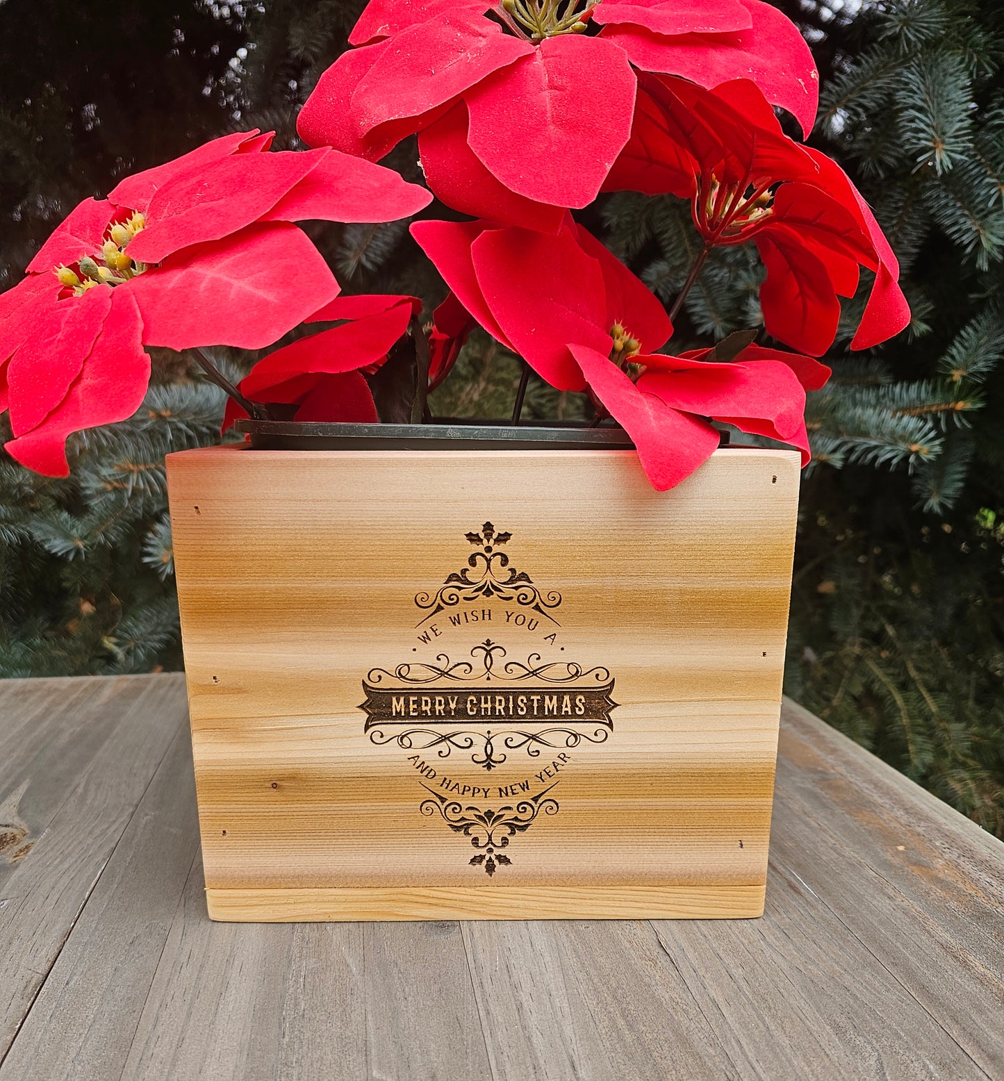 Poinsettia Flower box / Christmas box