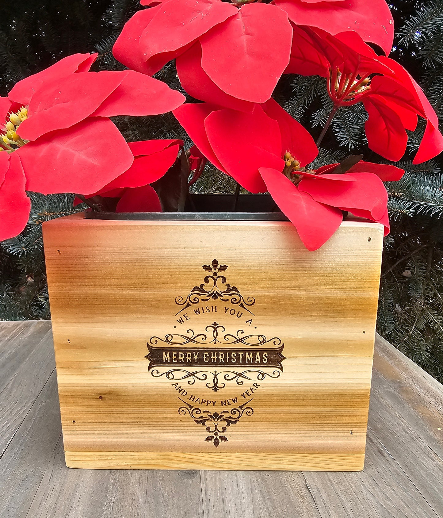 Poinsettia Flower box / Christmas box