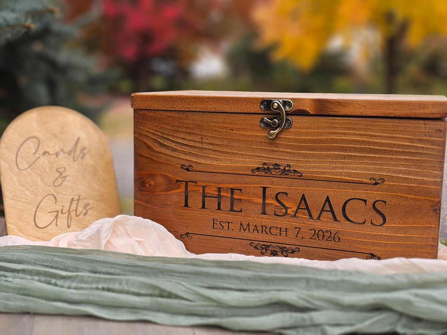 Card Box,  Wedding Card box with a slot,  Barn Wedding Decor