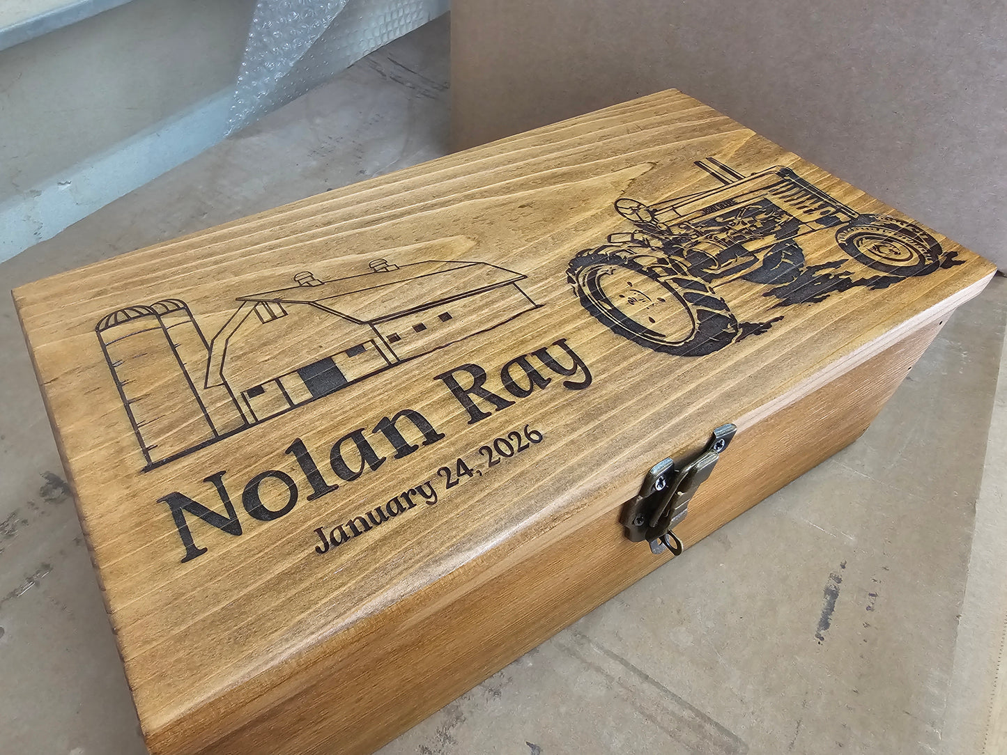 Personalized Keepsake Boxes for Babies, Wooden Memory Box, Time capsule box, Baby Keepsake Box, Children's Memory Box