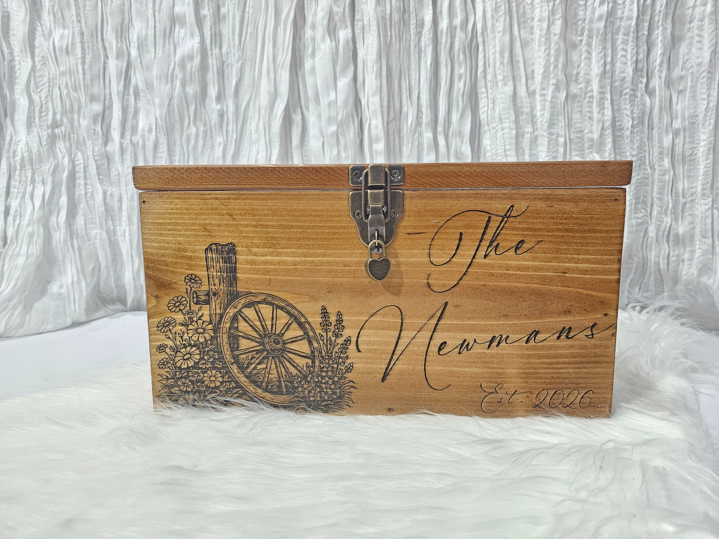Personalized Western Wedding Card box