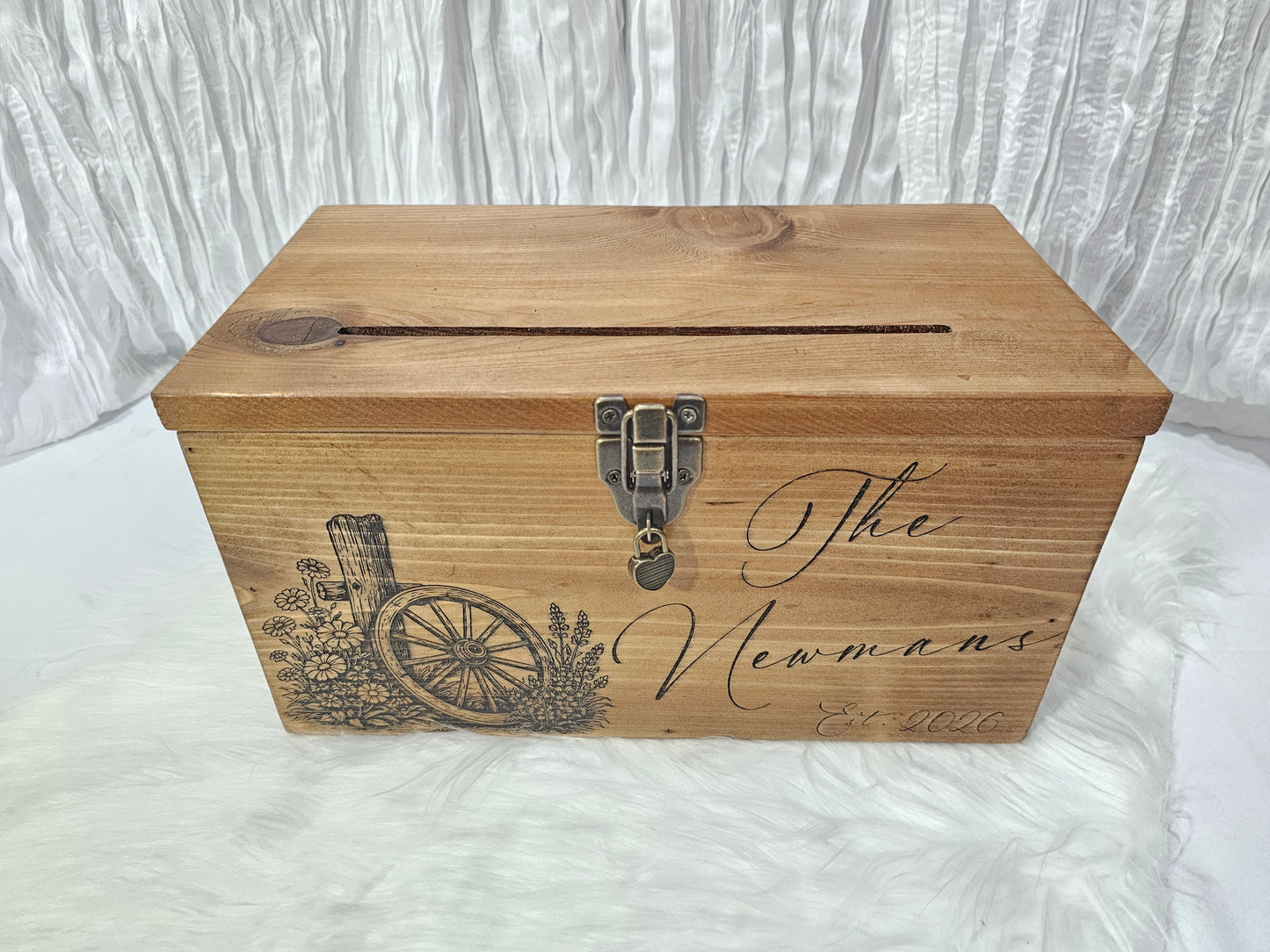 Personalized Western Wedding Card box