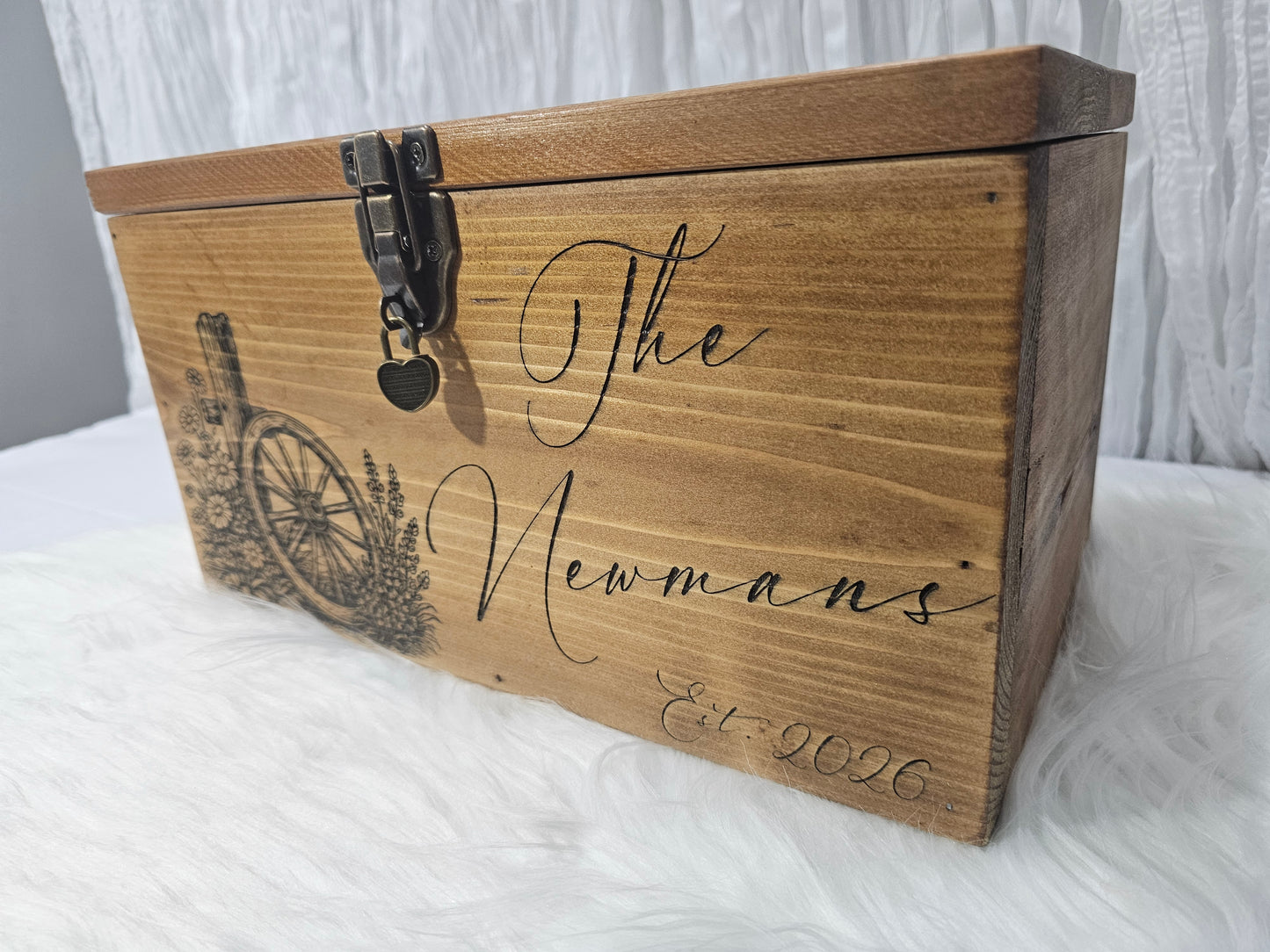 Personalized Western Wedding Card box