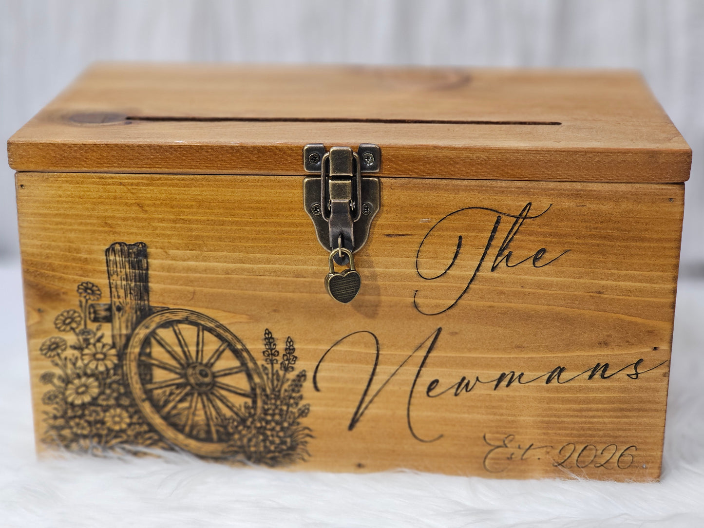 Personalized Western Wedding Card box