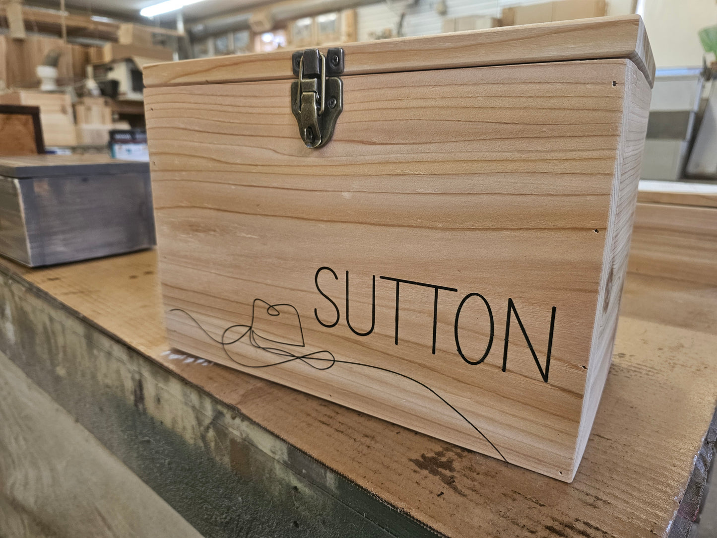 Personalized Western Wedding Card box