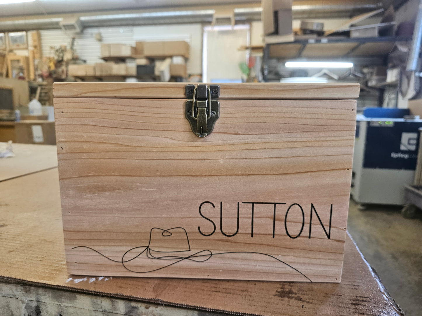 Personalized Western Wedding Card box